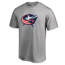 Load image into Gallery viewer, Columbus Blue Jackets Primary Logo T-Shirt - Ash NHL Guys Tee
