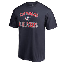 Load image into Gallery viewer, Columbus Blue Jackets Victory Arch Big &amp; Tall T-Shirt - Navy NHL Guys Tee
