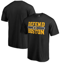 Load image into Gallery viewer, Boston Bruins Hometown Collection Defend T-Shirt - Black NHL Guys Tee
