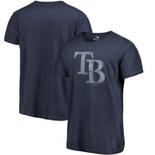 Load image into Gallery viewer, Tampa Bay Rays Washed Logo T-Shirt - Navy MLB Guys Tee
