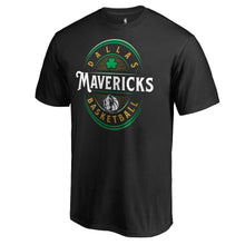 Load image into Gallery viewer, Dallas Mavericks Forever Lucky T-Shirt - Black NBA Guys Tee
