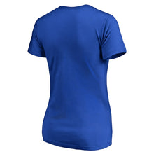 Load image into Gallery viewer, Milwaukee Brewers Women&#39;s Team Lockup T-Shirt - Royal MLB Ladies V-Neck
