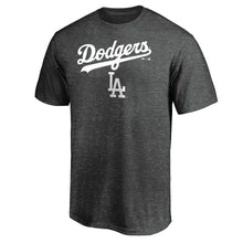 Load image into Gallery viewer, Los Angeles Dodgers Majestic Basic T-Shirt - Charcoal MLB Guys Tee
