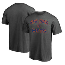 Load image into Gallery viewer, New York Mets Heart &amp; Soul T-Shirt - Charcoal MLB Guys Tee
