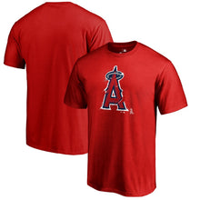 Load image into Gallery viewer, Los Angeles Angels Splatter T-Shirt - Red MLB Guys Tee
