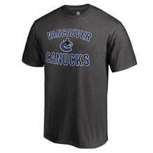 Load image into Gallery viewer, Vancouver Canucks Victory Arch T-Shirt - Heathered Gray NHL Guys Tee
