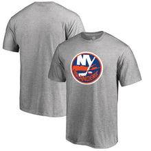 Load image into Gallery viewer, New York Islanders Primary Logo T-Shirt - Ash NHL Guys Tee
