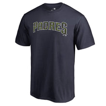 Load image into Gallery viewer, San Diego Padres Armed Forces Wordmark T-Shirt - Navy MLB Guys Tee
