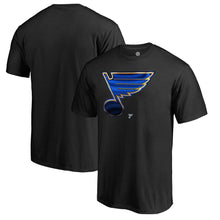 Load image into Gallery viewer, St. Louis Blues Midnight Mascot T-Shirt - Black NHL Guys Tee
