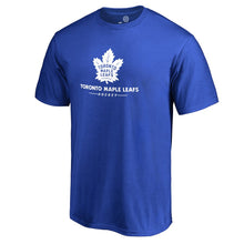 Load image into Gallery viewer, Toronto Maple Leafs Team Lockup T-Shirt - Blue NHL Guys Tee
