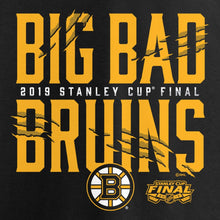 Load image into Gallery viewer, Boston Bruins 2019 Stanley Cup Final Bound Hometown Barn Burner T-Shirt - Black NHL Guys Tee
