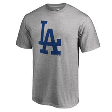 Load image into Gallery viewer, Los Angeles Dodgers Primary Logo T-Shirt - Heathered Gray MLB Guys Tee
