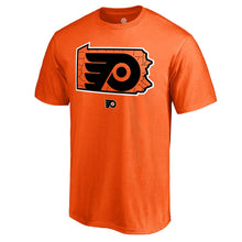 Load image into Gallery viewer, Philadelphia Flyers Hometown Collection Local T-Shirt - Orange NHL Guys Tee
