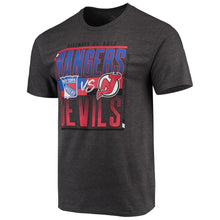 Load image into Gallery viewer, New York Rangers Vs. New Jersey Devils Matchup T-Shirt NHL Guys Tee
