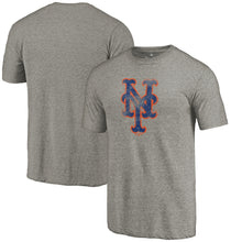 Load image into Gallery viewer, New York Mets Team Tri-Blend T-Shirt - Heathered Gray MLB Guys Tee
