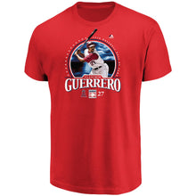 Load image into Gallery viewer, Vladimir Guerrero Los Angeles Angels 2018 Hall Of Fame Photo T-Shirt - Red MLB Guys Tee
