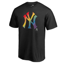 Load image into Gallery viewer, New York Yankees Pride T-Shirt - Black MLB Guys Tee
