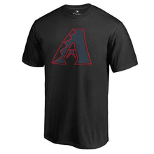 Load image into Gallery viewer, Arizona Diamondbacks Taylor T-Shirt - Black MLB Guys Tee
