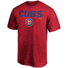Load image into Gallery viewer, Chicago Cubs Majestic Basic T-Shirt - Heathered Red MLB Guys Tee
