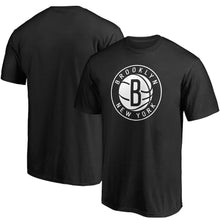Load image into Gallery viewer, Brooklyn Nets Primary Team Logo T-Shirt - Black NBA Guys Tee
