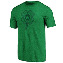 Load image into Gallery viewer, Boston Celtics St. Patrick&#39;s Day Celtic Charm Tri-Blend T-Shirt - Green NBA Guys Tee
