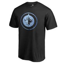 Load image into Gallery viewer, Winnipeg Jets Pond Hockey T-Shirt - Black NHL Guys Tee
