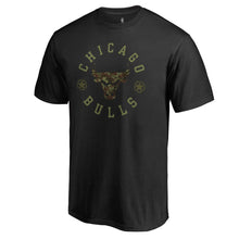 Load image into Gallery viewer, Chicago Bulls Liberty Big And Tall T-Shirt - Black NBA Guys Tee
