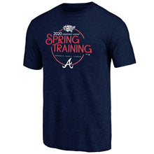 Load image into Gallery viewer, Atlanta Braves 2020 Mlb Spring Training Round Trip Tri-Blend T-Shirt - Heathered Navy MLB Guys Tee
