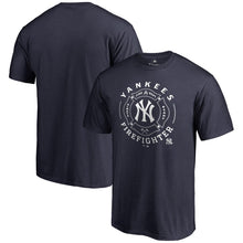 Load image into Gallery viewer, New York Yankees Firefighter T-Shirt - Navy MLB Guys Tee
