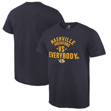 Load image into Gallery viewer, Nashville Predators Vs Everybody T-Shirt - Navy NHL Guys Tee
