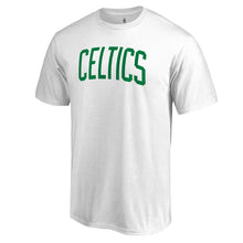Load image into Gallery viewer, Boston Celtics Primary Wordmark T-Shirt - White NBA Guys Tee
