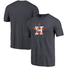 Load image into Gallery viewer, Houston Astros Distressed Team Tri-Blend T-Shirt - Heathered Navy MLB Guys Tee
