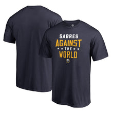 Load image into Gallery viewer, Buffalo Sabres Against The World T-Shirt - Navy NHL Guys Tee
