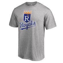 Load image into Gallery viewer, Kansas City Royals Cooperstown Collection Huntington T-Shirt - Ash MLB Guys Tee
