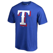 Load image into Gallery viewer, Texas Rangers Primary Logo T-Shirt - Royal MLB Guys Tee
