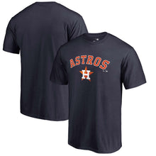 Load image into Gallery viewer, Houston Astros Wordmark Team Lockup T-Shirt - Navy MLB Guys Tee
