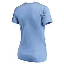 Load image into Gallery viewer, Tampa Bay Rays Women&#39;s 2019 Players&#39; Weekend V-Neck T-Shirt - Light Blue MLB Ladies V-Neck
