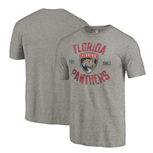 Load image into Gallery viewer, Florida Panthers Heritage Tri-Blend T-Shirt - Ash NHL Guys Tee

