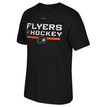 Load image into Gallery viewer, Philadelphia Flyers Reebok Center Ice Authentic Locker Room T-Shirt - Black NHL Guys Tee
