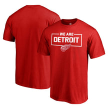 Load image into Gallery viewer, Detroit Red Wings Iconic Collection We Are T-Shirt - Red NHL Guys Tee
