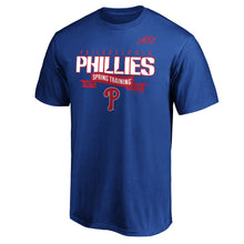 Load image into Gallery viewer, Philadelphia Phillies 2020 Spring Training Line Drive T-Shirt - Royal MLB Guys Tee
