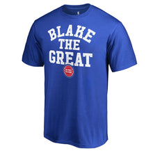 Load image into Gallery viewer, Blake Griffin Detroit Pistons Hometown Collection Blake The Great T-Shirt - Royal NBA Guys Tee
