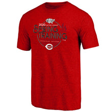 Load image into Gallery viewer, Cincinnati Reds 2020 Spring Training Round Trip Tri-Blend T-Shirt – Red MLB Guys Tee
