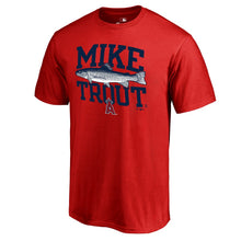 Load image into Gallery viewer, Mike Trout Los Angeles Angels Player Hometown Collection T-Shirt - Red MLB Guys Tee
