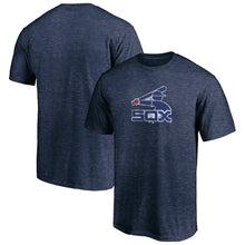 Load image into Gallery viewer, Chicago White Sox True Classics Throwback Logo Tri-Blend T-Shirt - Navy MLB Guys Tee

