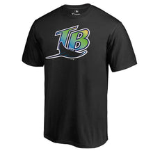 Load image into Gallery viewer, Tampa Bay Rays Cooperstown Collection Forbes T-Shirt - Black MLB Guys Tee
