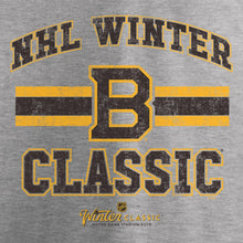 Load image into Gallery viewer, Boston Bruins 2019 Winter Classic Vintage T-Shirt - Heather Gray NHL Guys Tee
