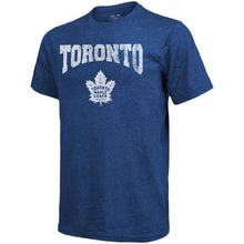 Load image into Gallery viewer, Toronto Maple Leafs Majestic Threads City Over Graphic Tri-Blend T-Shirt - Blue NHL Guys Tee
