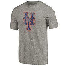 Load image into Gallery viewer, New York Mets Team Tri-Blend T-Shirt - Heathered Gray MLB Guys Tee
