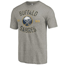 Load image into Gallery viewer, Buffalo Sabres Heritage Tri-Blend T-Shirt - Gray NHL Guys Tee
